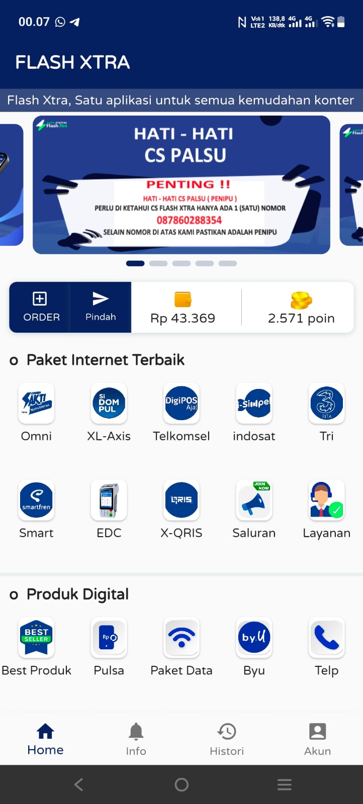 Menu Format Transaksi Lengkap